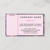 グリッター光ホログラフィモダンック収集 名刺 (裏面)