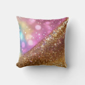 グリッター光ホログラフィ人気があるック収集 クッション (正面)