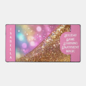 グリッター光ホログラフィ人気があるック収集 デスクマット (正面)