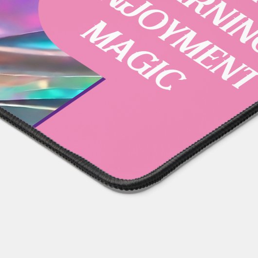 グリッター光学ホログラフィックトレンディー収集 デスクマット (コーナー)