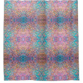 グリッター光学ホログラフィモダンー収集 シャワーカーテン (正面)