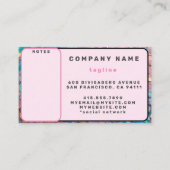 グリッター光学ホログラフィモダンー収集 名刺 (裏面)