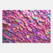 グリッター光学ホログラフィ人気があるー収集 ラッピングペーパーシート (正面3)