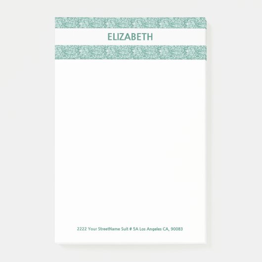 グリッター光沢ストライプ ポストイット (正面)