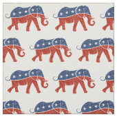 グリッター共和党象織物 ファブリック (見本)