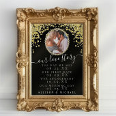 グリッター写真ラブストーリーのタイムラ結婚イン ポスター