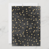 グリッター写真50番目の誕生日カードシャワー招待状 招待状 (裏面)