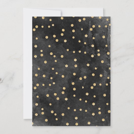 グリッター写真50番目の誕生日カードシャワー招待状 招待状 (裏面)