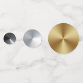 グリッター及び/又は金属ミックス金ゴールド銀ブラック コンフェッティ (正面)