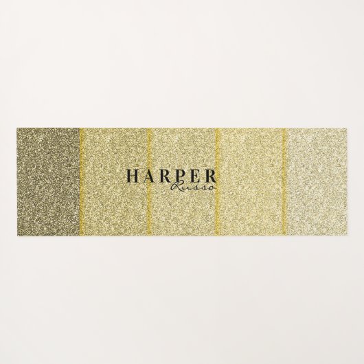 グリッター名前をカスタムするヨガマット ヨガマット (裏面(横))