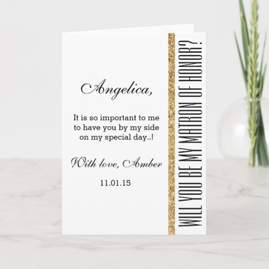 グリッター名誉の招待状の私の婦人です 招待状 (正面)