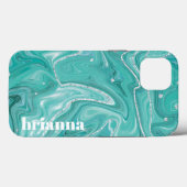 グリッター大理石ケースメイトiPhoneケース Case-Mate iPhoneケース (裏面 (横))