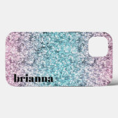 グリッター大理石ケースメイトiPhoneケース Case-Mate iPhoneケース (裏面 (横))