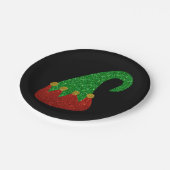 グリッター小妖精や小人ハット ペーパープレート (アングル)