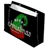 グリッター小妖精や小人ハット ラージペーパーバッグ (正面アングル)