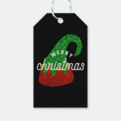 グリッター小妖精や小人帽子 ギフトタグ (正面)