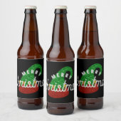 グリッター小妖精や小人帽子 ビールラベル (ボトル)