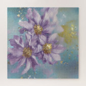 グリッター嵐ファンタジー花 ジグソーパズル (横)