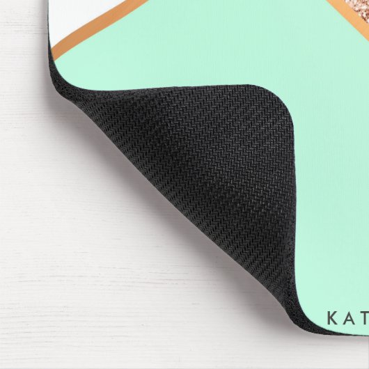 グリッター幾何学的抽象芸術モザイク マウスパッド (コーナー)