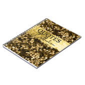 グリッター引用文コレクションノート ノートブック (左側)