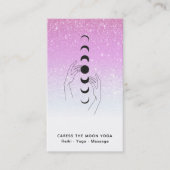 *~*グリッター愛撫ムーンフェイズ – 手の天 名刺 (正面)