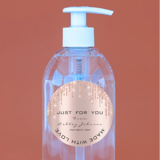 グリッター感謝していラヴィーバラ金ゴールドメイド ラウンドシール