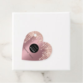 グリッター感謝していロゴバラドライブ名ピンク フェイバータグ