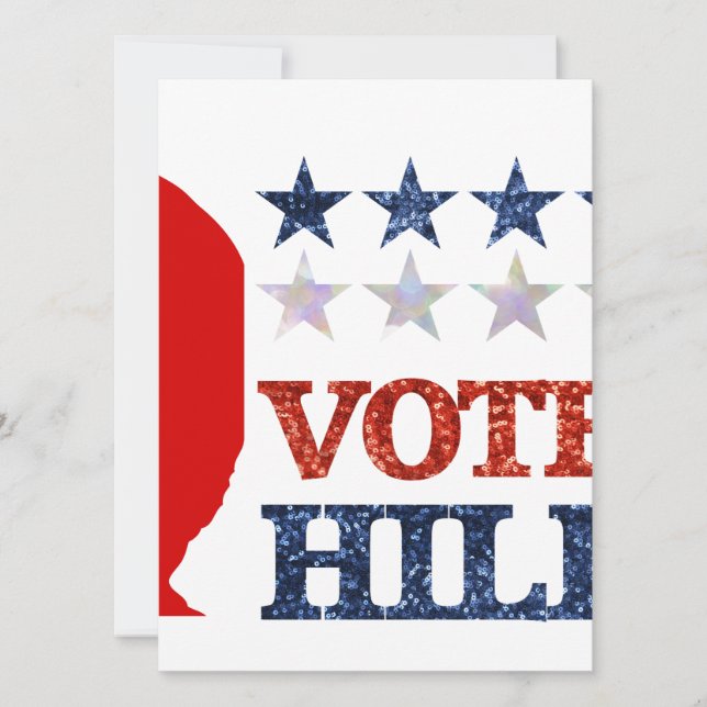 グリッター投票ヒラリー (正面)
