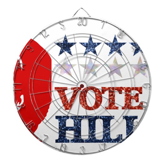 グリッター投票ヒラリー ダーツボード (正面)