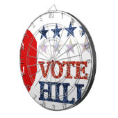 グリッター投票ヒラリー ダーツボード (正面右)