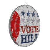 グリッター投票ヒラリー ダーツボード (正面左)