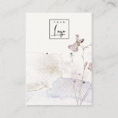 グリッター押し花イヤリングロゴ表示 名刺 (正面)