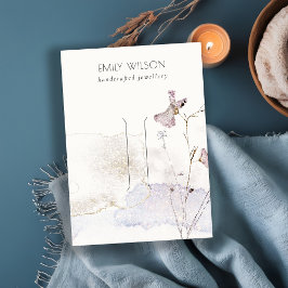 グリッター押し花ヘアピンヘアクリップディスプレイ 名刺