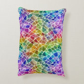 グリッター抽象芸術幾何八角形 アクセントクッション (裏面(縦))