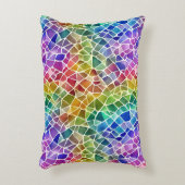 グリッター抽象芸術幾何八角形 アクセントクッション (正面(垂直))