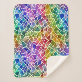 グリッター抽象芸術幾何八角形 シェルパブランケット