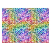 グリッター抽象芸術幾何八角形 テーブルクロス (正面(横))