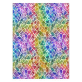 グリッター抽象芸術幾何八角形 テーブルクロス (正面)