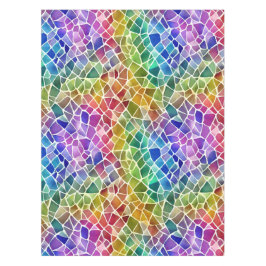 グリッター抽象芸術幾何八角形 テーブルクロス