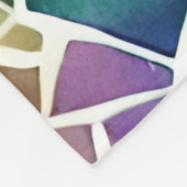 グリッター抽象芸術幾何八角形 フリースブランケット (角)