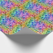 グリッター抽象芸術幾何八角形 ラッピングペーパー (角)