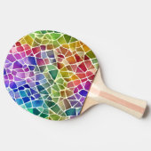 グリッター抽象芸術幾何八角形 卓球ラケット (横)