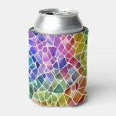 グリッター抽象芸術幾何八角形 缶クーラー (缶正面)
