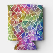 グリッター抽象芸術幾何八角形 缶クーラー (裏面)