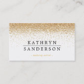 グリッター散スタイリッシュ散グラマラス金ゴールドブラック 名刺 (正面)