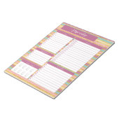 グリッター数々のカラーの毎日プランナースケジュール ノートパッド (アングル)