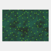 グリッター星オングランジ紙 ラッピングペーパーシート (正面3)