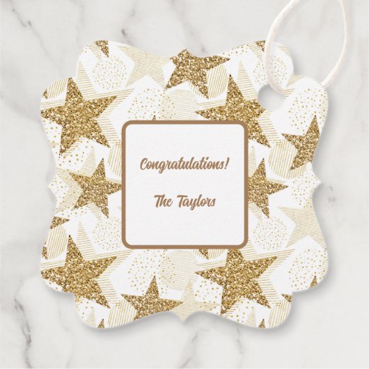 グリッター星贈り物 フェイバータグ (裏面)