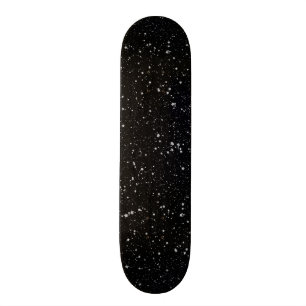 グリッター星2 -シルバーブラック スケートボード