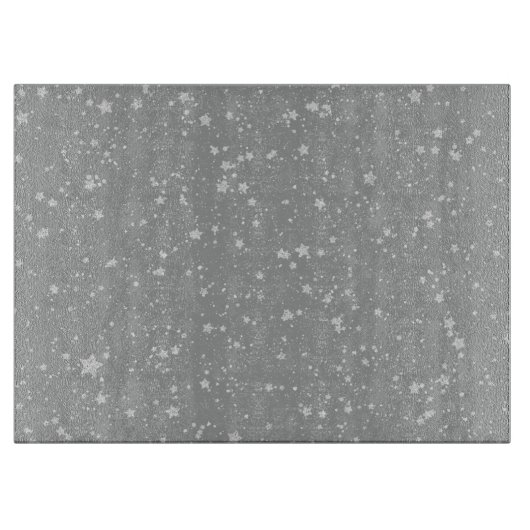 グリッター星4 -シルバー カッティングボード (正面)